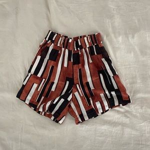 Mid-Century Style Linen / Viscose Shorts XXS NWOT